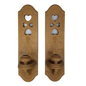 Burwood Products Wall Sconces Hearts Tulip Candle
